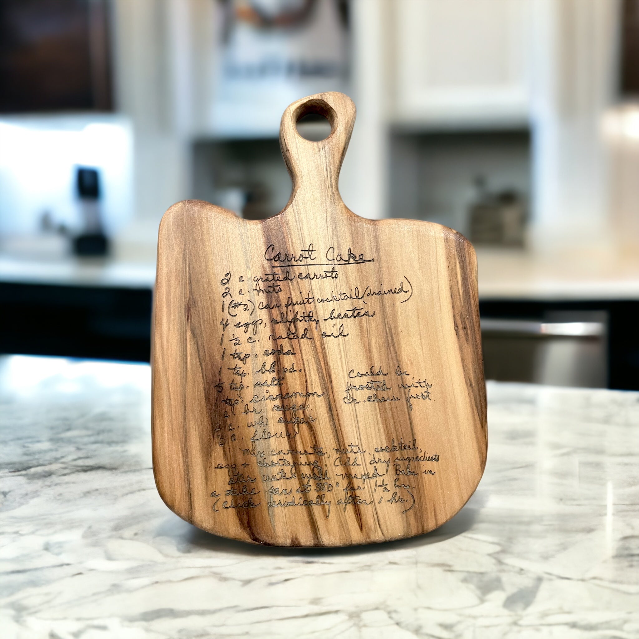 Personalized cutting board with handwritten recipe, Custom cutting board, Engraved cutting board, Custom charcuterie board, Walnut, newest Maple