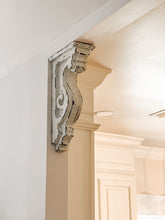Load image into Gallery viewer, Victorian Antique-inspired distressed farmhouse corbel pair
